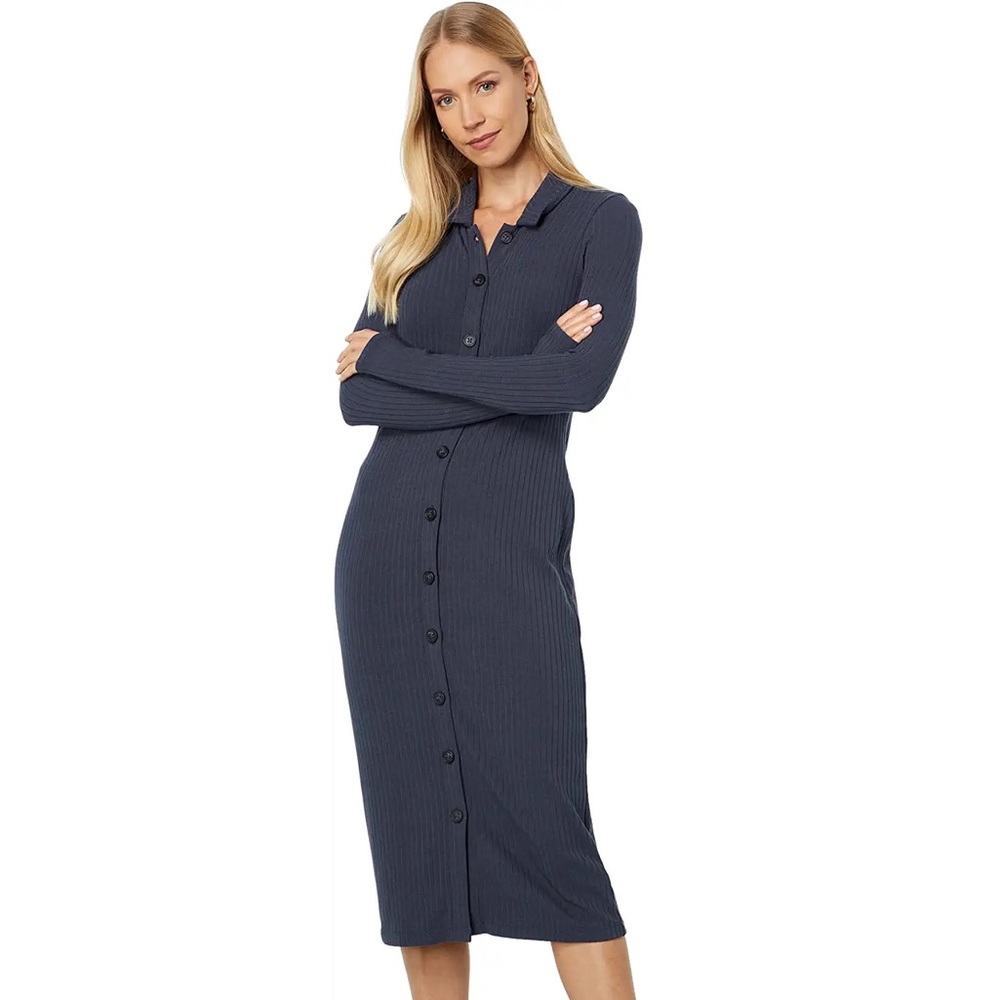 Madewell Button-Front Midi Shirtdress